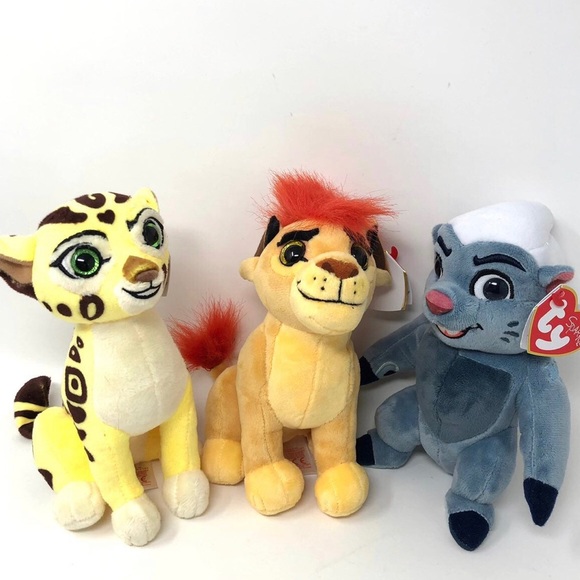 Ty Toys Set Of 3 Ty Sparkle Kion Fuli And Bunga The Lion Guard